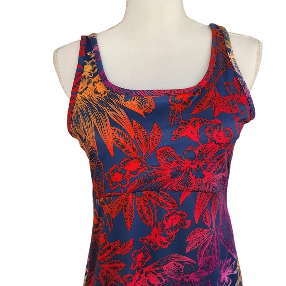 Columbia Sleeveless Floral A-Line Dress in Multi-Color - Picture 5 of 7